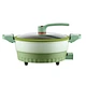 multipurpose separated electric hot pot 1500W 8L split non-stick aluminum cooking pot