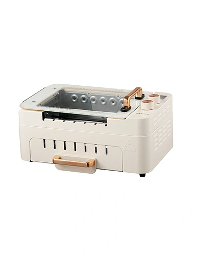 Smokeless multifunctional BBQ maker
