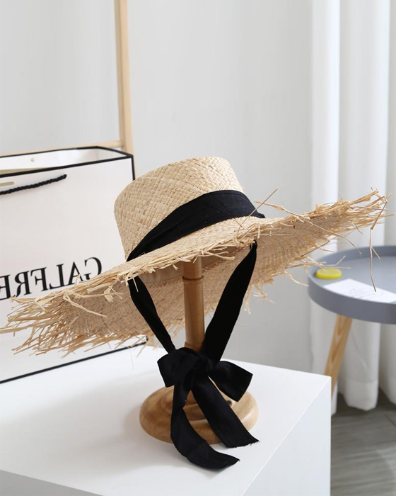 Lace up a beach hat
