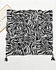Black and white striped scarf