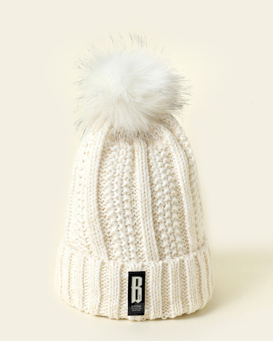 Solid color domed knit cap