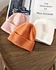 Knit cap in solid color