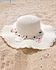 Handmade shell beach hat