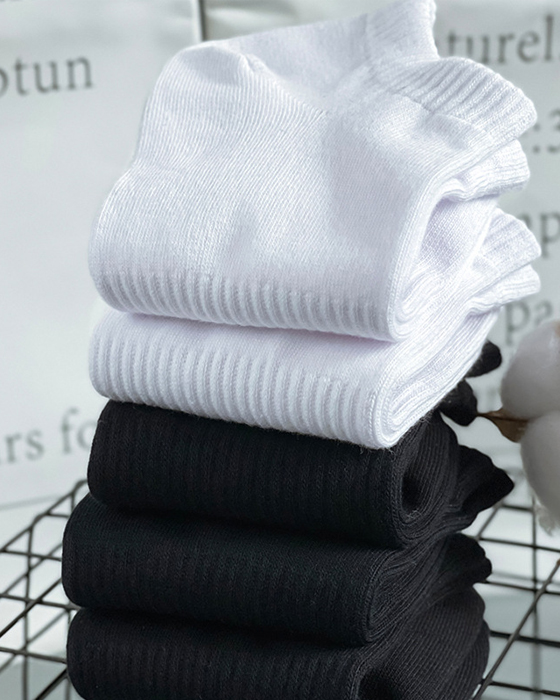 Black and white socks