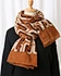 geometric print scarf