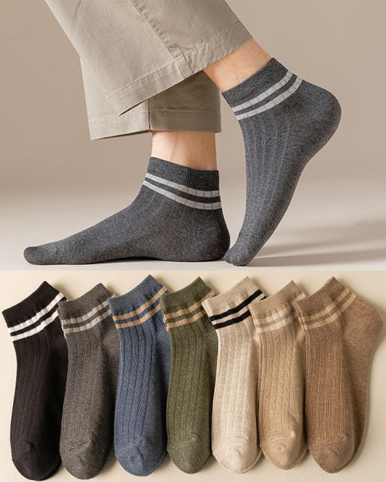 Two cotton socks with stripes