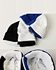 Two-color splicing knitted cap