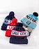 Solid color domed knit cap
