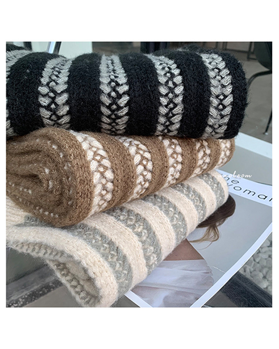 rib stitch scarf