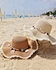 Straw hat with wide brim