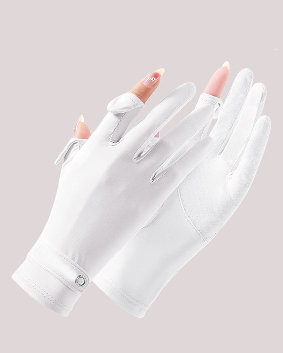 Ice silk gloves