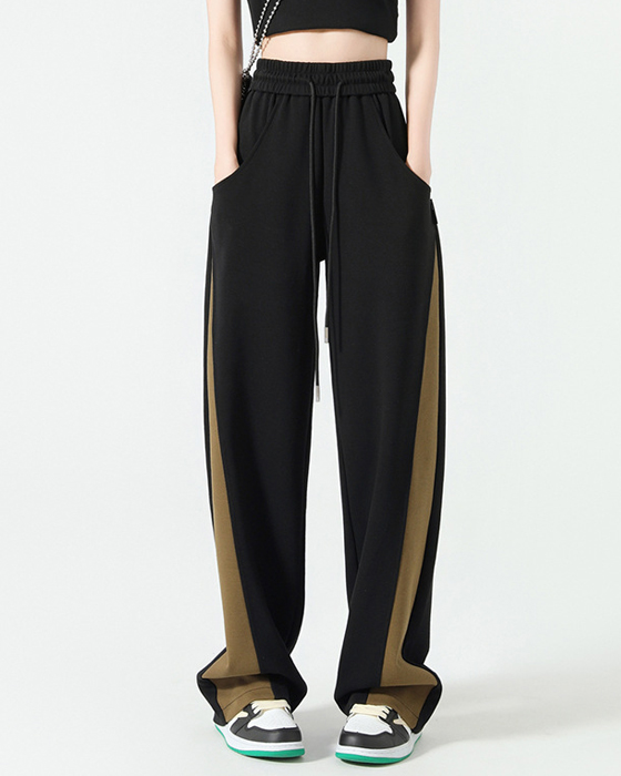 wide leg high rise cropped pants
