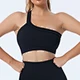 Women's One Shoulder Sexy Gym Wear Sports Bra