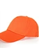 fitted hats with colored brim