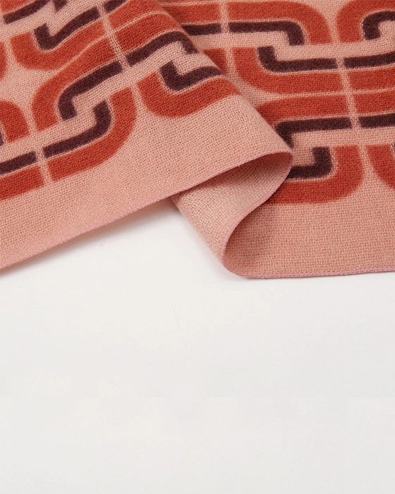 geometric print scarf