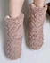 Short plush indoor slippers
