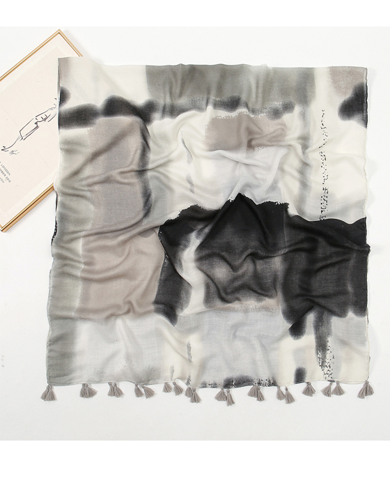Balinese gauze tassel scarf