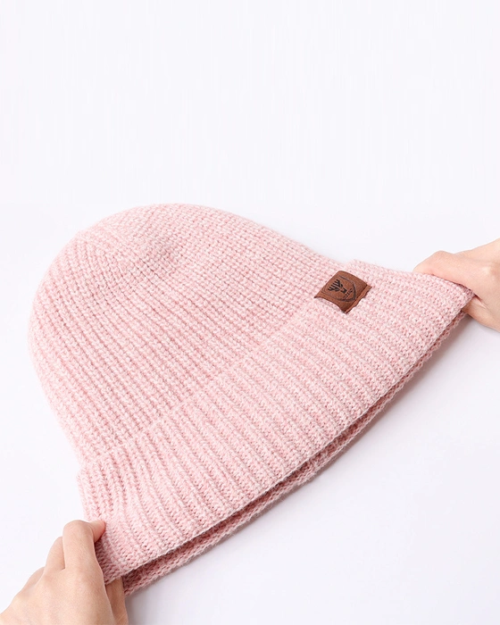 Solid color domed knit cap