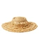 Shell bright drill straw hat