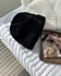 Knit cap in solid color