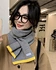 Solid color scarf