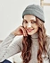 Solid color domed knit cap