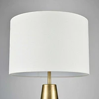 Solid Alabaster Tapered Table Lamp