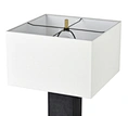 Textured Iron Square Table Lamp