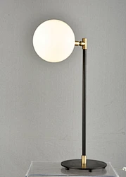 Glass Globe Table Lamp