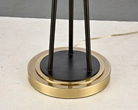 Floor Lamp with White Fabric Shade