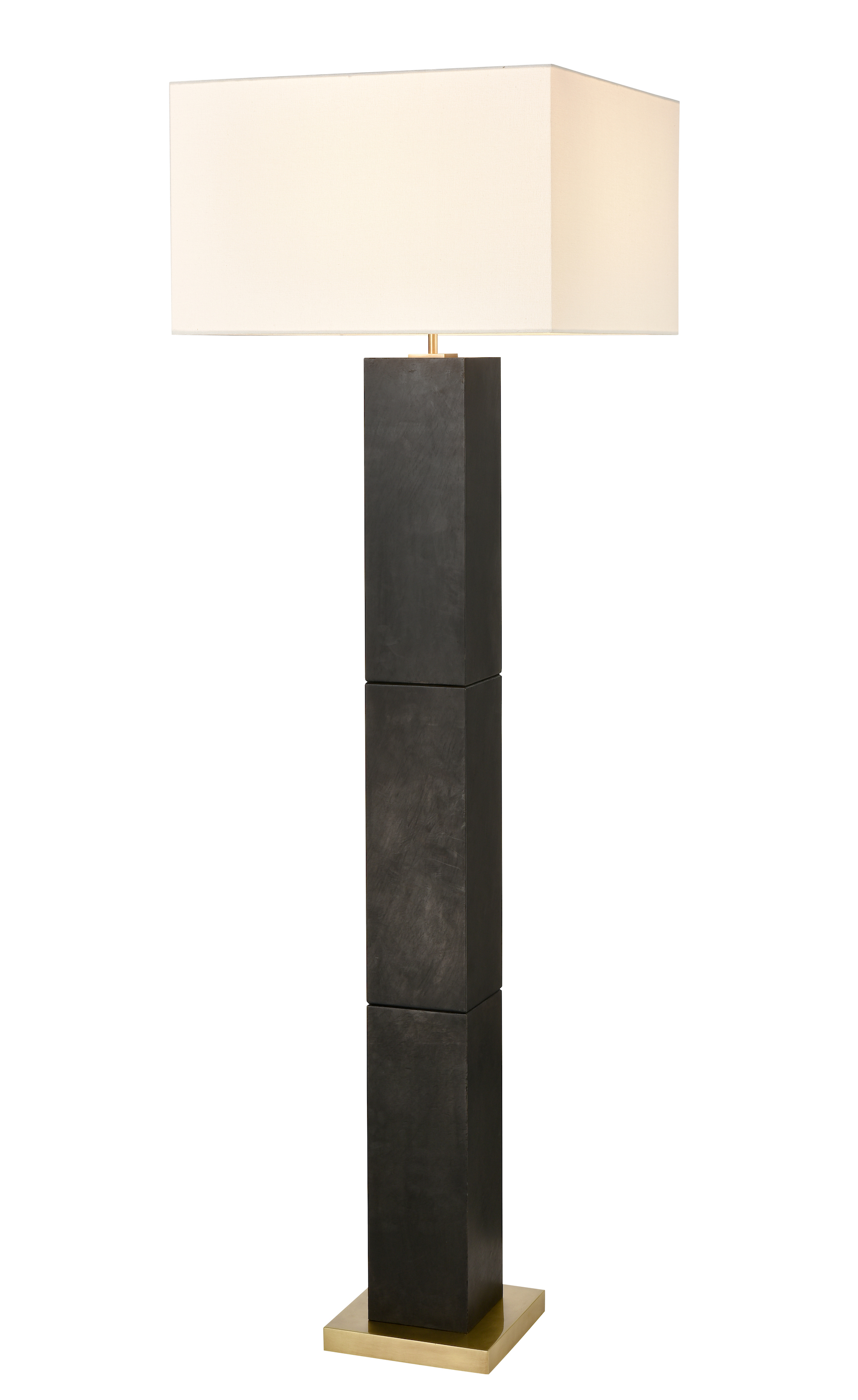 Bedford Textured Iron Square Floor Lamp
