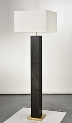 Hand Textured Iron Square Floor Lamp