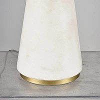 Solid Alabaster Tapered Table Lamp