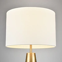 Solid Alabaster Tapered Table Lamp