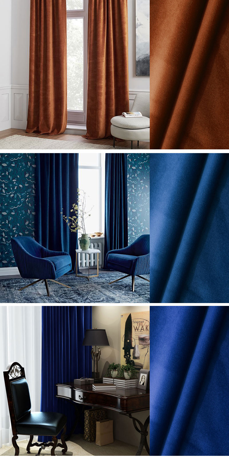 More Colors Choice Velvet Curtains For The Living Room Luxury