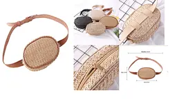 Straw plaited article bag
