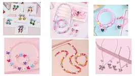 kids bead jewelry set