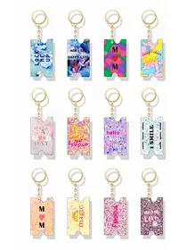 Customize acetate keychain