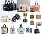 Multiple material handbags