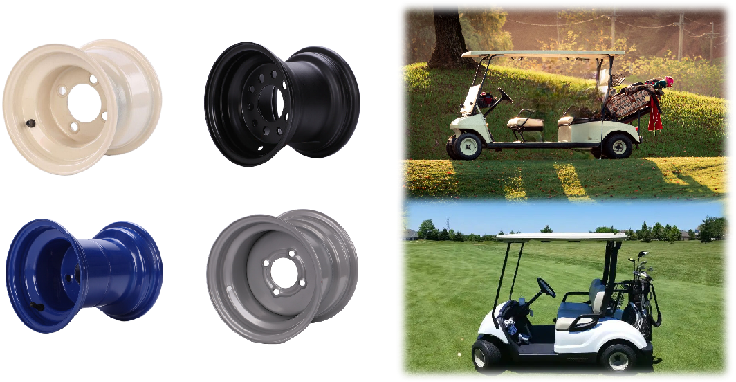 golf push cart wheel