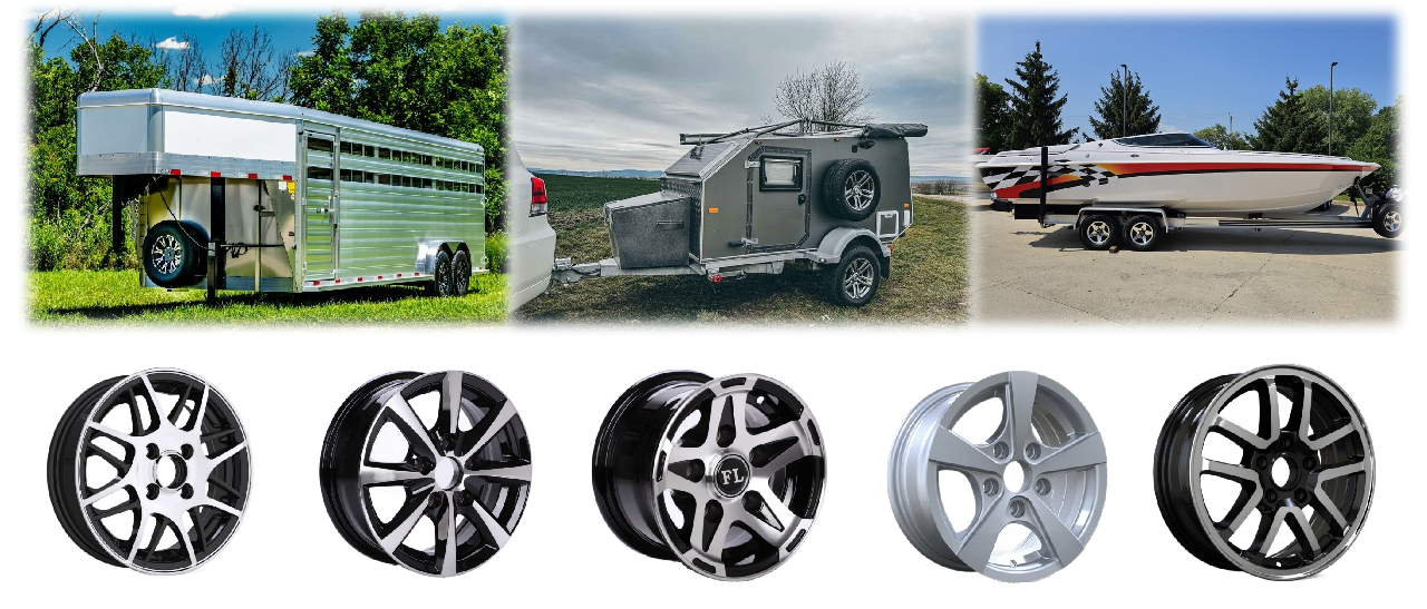 10 aluminum trailer wheels