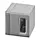 CROSSBAR HOLDER, TUBE 20X10X1 MM, SQUARE LINE, MOD 4827, 304