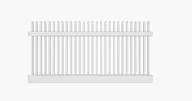 4 foot high white vinyl fence
