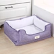 Wholesale Washable Luxury Large Cat Pet Dog Bed Pet Accessories Highend Pet Beds Orthopedic Memory Foam Dog Bed