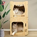 wooden cat bed box