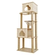 Modern high quality hot selling wooden scratching ball twine climbing tree scratch resistant cat tree scratcher