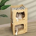 cat bed wood house