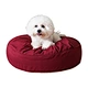 Comfortable waterproof Plush Donut round Dog bed soft washable cat bed Removable pet cushion