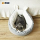 deep sleep comfort in winter little mat basket cat ear lovely half open cozy cave beds indoor cat tent nest cozy pet bed