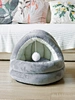 Cat Bed Cave Dual Purpose Pet House Luxury Kennels Cage Soft Space Capsule Pet Cat Bed